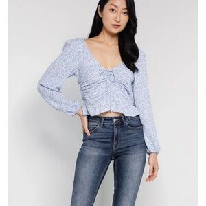 H&M draped blouse size XS